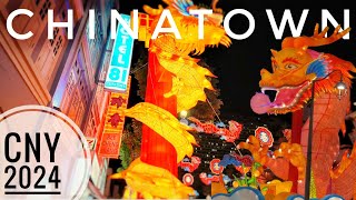 2024 Chinatown Chinese New Year Decoration  Singapore 4K djiosmopocket3 [upl. by Doig]