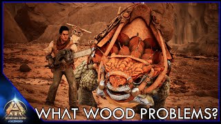 High Level Thorny Dragon amp Chainsaw Equals Crazy Wood Gathering  Ark Scorched Earth EP12 [upl. by Ennahtur]