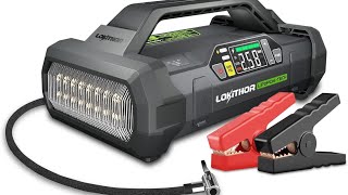 LOKITHOR JA3000 Jump Starter with Air Compressor Unboxing  Initial Review [upl. by Antons]