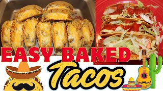 Easy Baked Tacos Using Old El Paso Stand N Stuff Taco Shells [upl. by Judon]