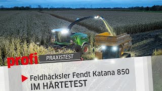 Im Härtetest Feldhäcksler Fendt Katana 850  profi Praxistest [upl. by Danie298]