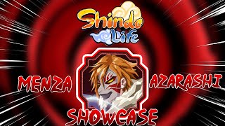 Shindo Life Menza Azarashi Shindo Storm Showcase  Menza Azarashi goes crazy in Shindo Storm [upl. by Lovering]