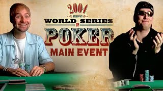 World Series of Poker Main Event 2004 Day 1 with Daniel Negreanu amp Phil Hellmuth WSOP [upl. by Nwahsyd]