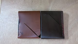 New Open Sea Leather Topsider Bifold LT Both versions The almost perfect Cash Wallet [upl. by Eeralih581]