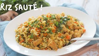 Riz sauté aux légumes  rapide et savoureux [upl. by Garate]