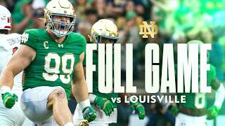 FULL GAME  Notre Dame Football vs No 15 Louisville 2024 [upl. by Neit]