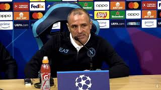 Calzona in conferenza postpartita 🎙️ Napoli Barcellona 11 ⚽ Champions League [upl. by Merril]