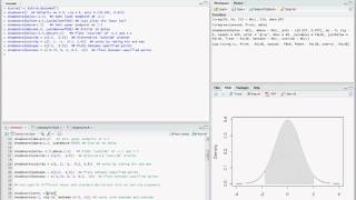 R11 Shading Under a Bell Curve Econometrics in R [upl. by Aryek]