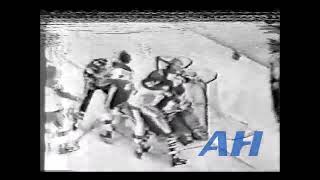 NHL Jan 9 1978 Nick FotiuNYR v Russ AndersonPIT HL New York Rangers Pittsburgh Penguins [upl. by Lehpar]