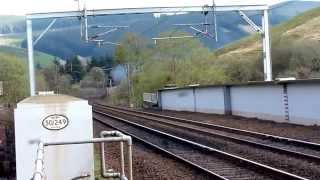 46115 on its recordbreaking ascent of Beattock 29 Apr 2014 [upl. by Collbaith]