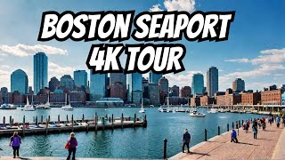 Seaport District Boston  4K Tour Living Apartments Stuff to Do ICA Waterfront [upl. by Yelra]