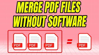 EASY MERGE PDF FILES WITHOUT SOFTWARE 2024  Smallpdf [upl. by Yecad]