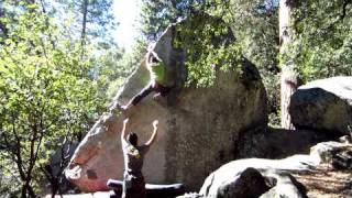 Yosemite Bouldering Cocaine Corner V5 [upl. by Whalen]