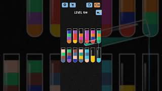 Water Color Sort Level 194 Walkthrough Solution iOSAndroid [upl. by Annaerb]