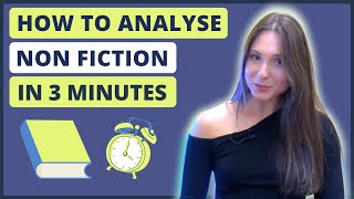 How to Analyse a Non Fiction Text in 3 Minutes [upl. by Anos]