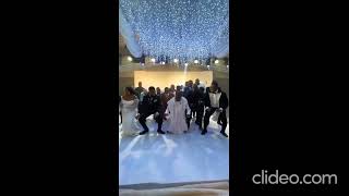 subscribe Trendy video of Obasanjo dancing with newlyweds amp their wedding guests nigerianwedding [upl. by Brannon16]