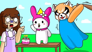 ROBLOX INVADIRAM O ANIVERSÁRIO DA MY MELODY [upl. by Atinor174]