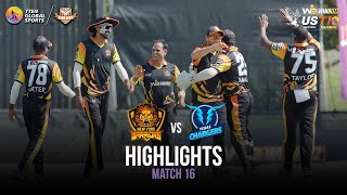 Match 16 Highlights New York Warriors vs Texas Chargers  US Masters T10 2023 [upl. by Orly]