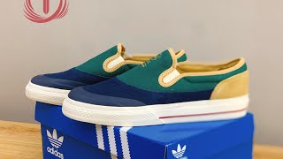 Unbox Closing Adidas Nizza RF SlipOn Originals Shoes Sneakers Green GW6173 [upl. by Howenstein]