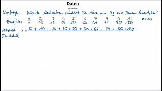 Daten Mittelwert [upl. by Namijneb432]