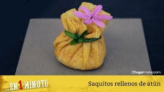 Receta de Saquitos rellenos de atún [upl. by Tanaka783]