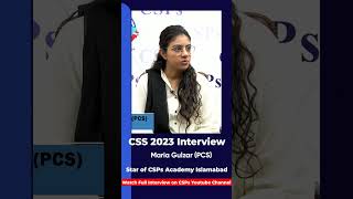 Mock Interview  CSS exam preparation from CSPs Academy Islamabad csspreparation [upl. by Leaj]