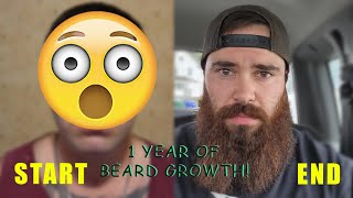 1 YEAR BEARD GROWTH TIMELAPSE [upl. by Mccurdy789]