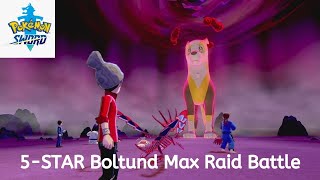 Pokemon Sword 5Stars Max Raid Battle  Boltund [upl. by Yesnnyl]