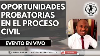 OPORTUNIDADES PROBATORIAS EN EL PROCESO CIVIL [upl. by Annayehc48]