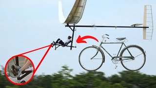 साइकिल से बना दिया हवाई जहाज  7 इंसान की ऊर्जा से चलने वाले हवाई जहाज  7 human powered airplanes [upl. by Stedmann]