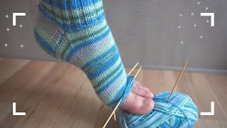 Noch einfacher Socken Spitzen stricken wie Oma  Bandspitze 20 [upl. by Adnorhs]