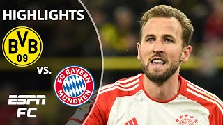 ⚽ HARRY KANE HAT TRICK ⚽ Borussia Dortmund vs Bayern Munich  Bundesliga Highlights  ESPN FC [upl. by Ymma]