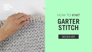 How to knit Garter Stitch [upl. by Adolph]