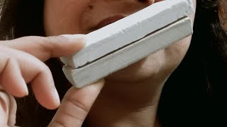 White broken chips  Salet pencil  white slalet bar  ASMR  Saleti eating ASMR [upl. by Lesly]