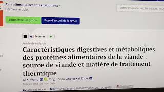 Impact des différentes viandes et de leur cuisson sur lanabolisme et la santé part 1 [upl. by Cranford]