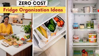 ZERO COST Fridge Organization Ideas  Organize Your Fridge for FREE [upl. by Deidre]