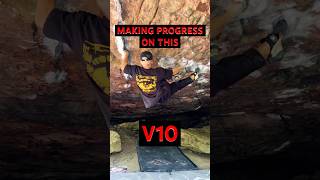 Progressing On This V10 climbing rockclimbing bouldering shorts trending viralshorts youtube [upl. by Adnim766]