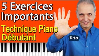 5 exercices débutant pour améliorer votre technique Piano TUTO PIANO GRATUIT [upl. by Llenel]