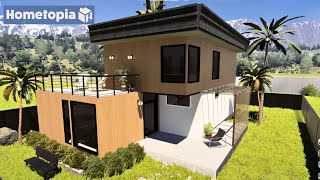 Hometopia  New Simulation Game  Modern TwoStory Tiny House  Speed Build [upl. by Verneuil]