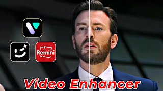 Remini vs Wink vs Vmake Video Enhancer Comparison  High Quality Video Android [upl. by Nhguavad]