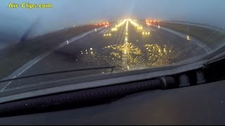 Antonov 225 Mriya COCKPIT frontview rain takeoff from Keflavik AirClips [upl. by Lempres]