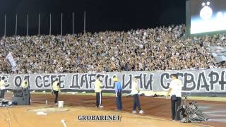 Grobari navijanje  Partizan  PFC Ludogorets Razgrad 06082013 [upl. by Avelin177]