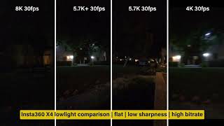 Quick Insta360 X4 low light comparison video [upl. by Blaise]