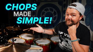 Play Chops Using SIMPLE Drum Patterns  DRUM LESSON  That Swedish Drummer [upl. by Alhan383]