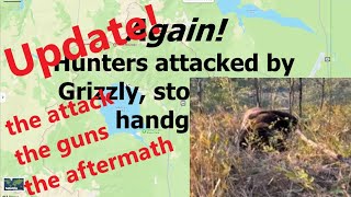 Grizzly attacks hunters stopped with 10mm 45acp UPDATE [upl. by Laehpar]