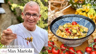 PASTA PESCE SPADA e ZUCCHINE FRITTE alla NERANO  Ricetta di Chef Max Mariola [upl. by Nostets62]