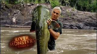 Jeremy Catches An Enormous Catfish  River Monsters [upl. by Anahcra]