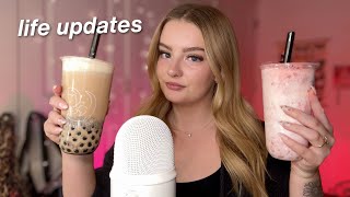 ASMR boba tea mukbang 🧋extremely close cupped whispered rambles [upl. by Pelagia701]