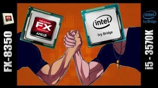 AMD FX8350 vs Intel i53570k  Benchmarks and Final thoughts [upl. by Athalie]