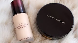 Foundation WEAR Test  Kevyn Aucoin Sensual Skin Fluid Foundation [upl. by Salangia288]